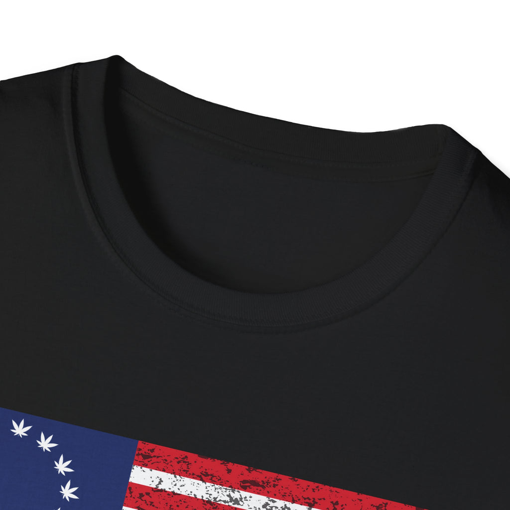 Distressed American Revolution Flag — Vintage 13 Hemp Stars